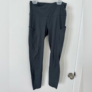 Lululemon High-Waist Gray Pocket Leggings size 6
